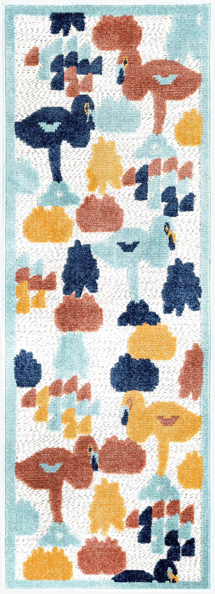  2' x 6'  Washable Belize Indoor / Outdoor Runner Rug