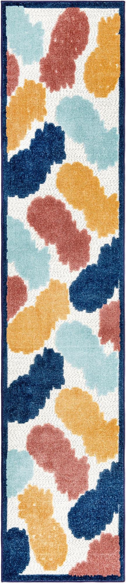  2' x 10'  Washable Belize Indoor / Outdoor Runner Rug