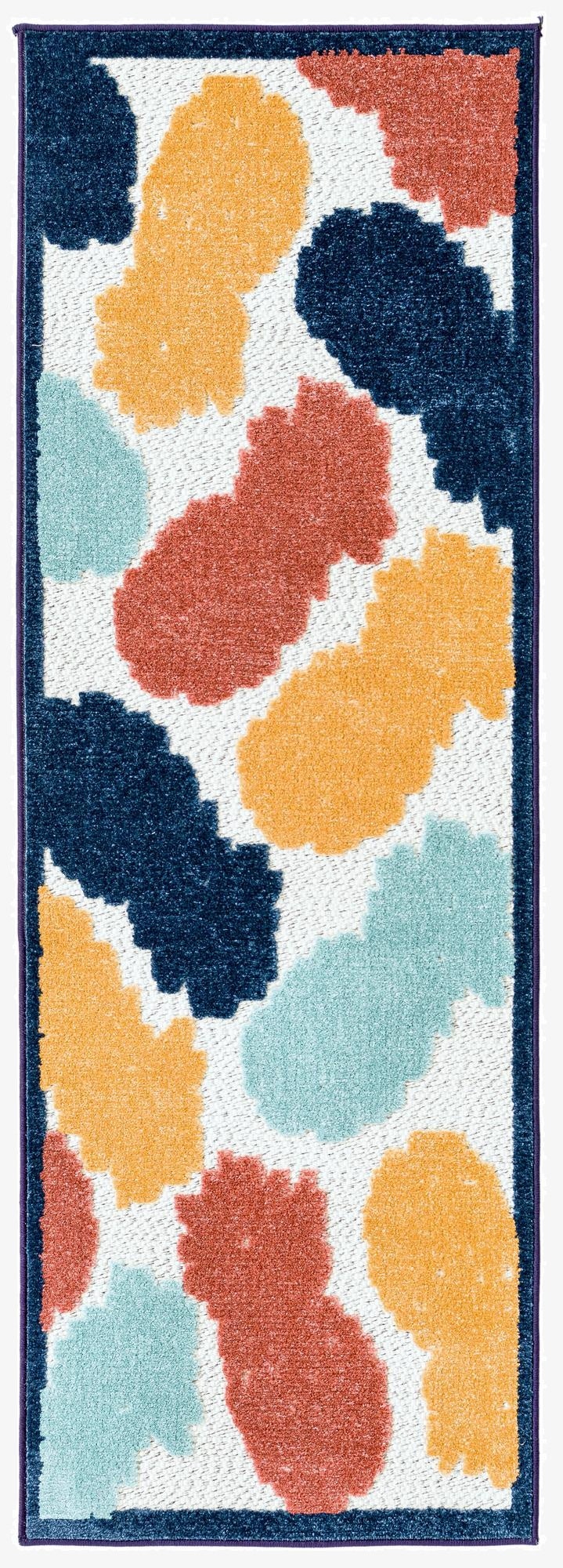  2' x 6'  Washable Belize Indoor / Outdoor Runner Rug