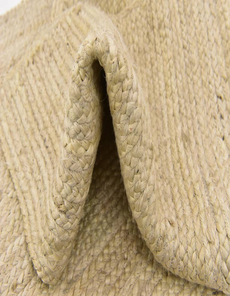 Detail image of  2' 6 x 6' 1  Hand Braided Jute Runner Rug