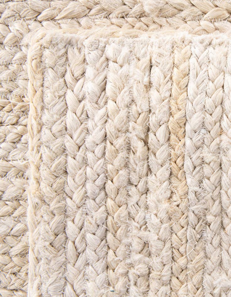 Detail image of  2' 6 x 6' 1  Hand Braided Jute Runner Rug