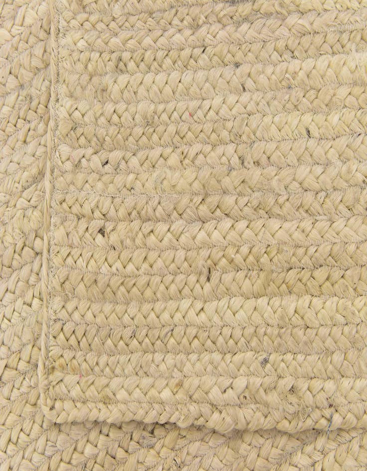 Detail image of  2' 6 x 6' 1  Hand Braided Jute Runner Rug