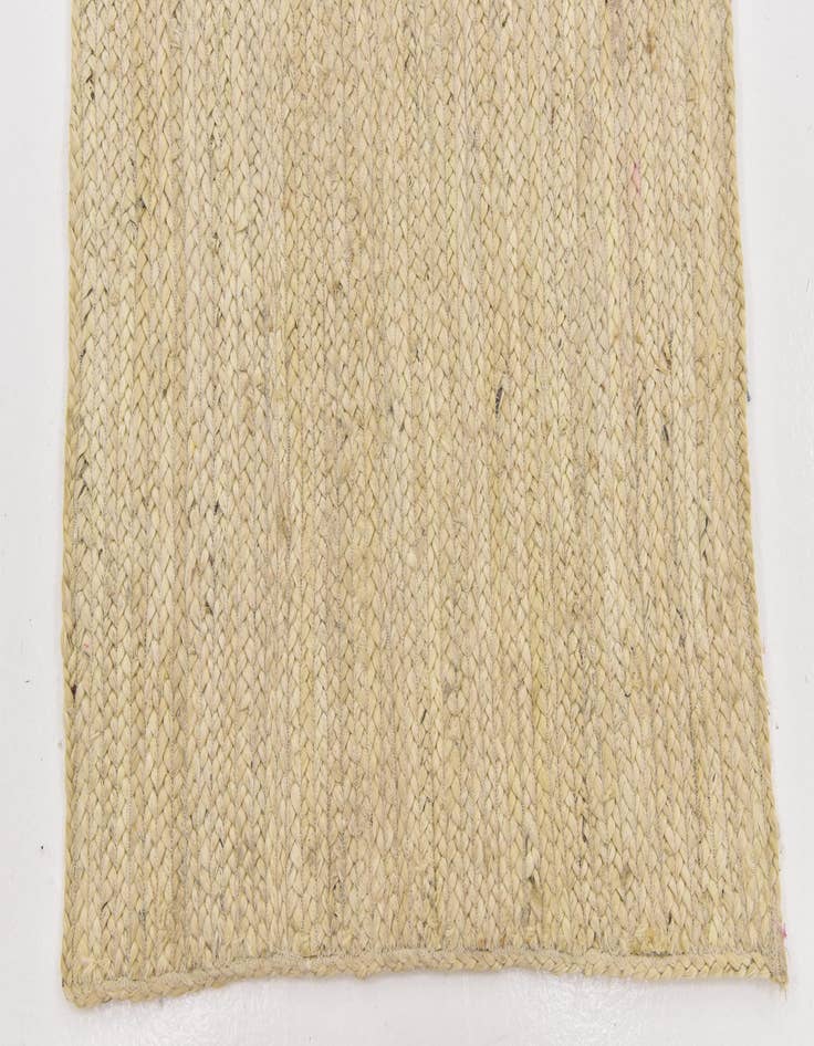 Detail image of  2' 6 x 6' 1  Hand Braided Jute Runner Rug