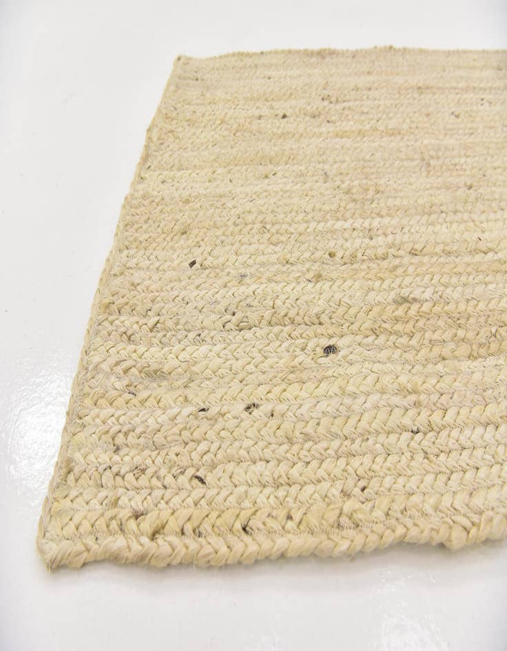 Detail image of  2' 6 x 6' 1  Hand Braided Jute Runner Rug