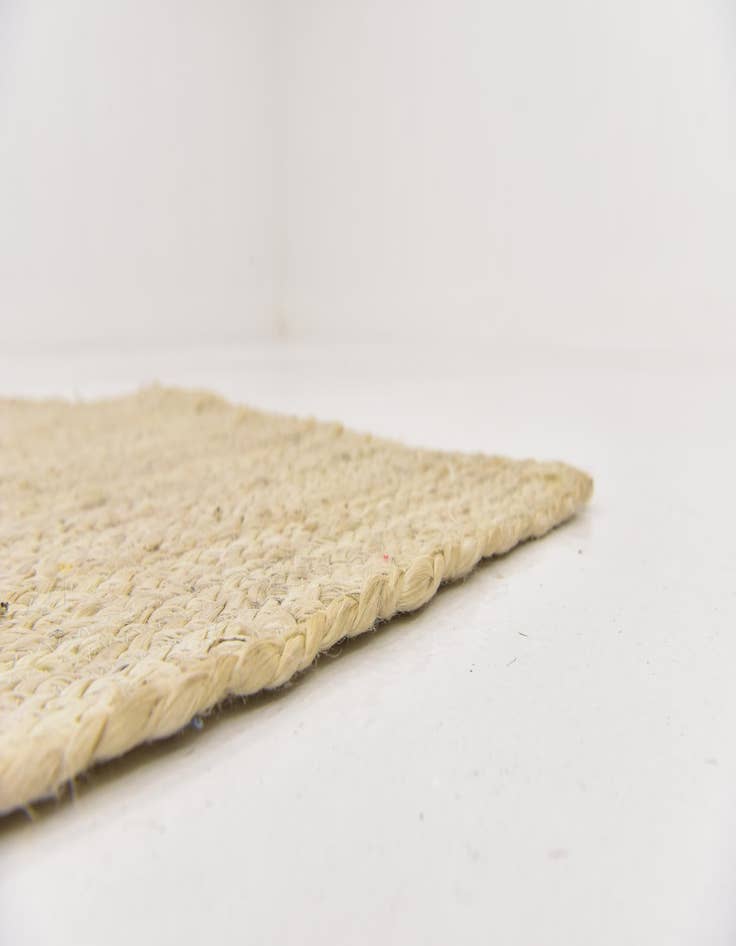 Detail image of  2' 6 x 6' 1  Hand Braided Jute Runner Rug