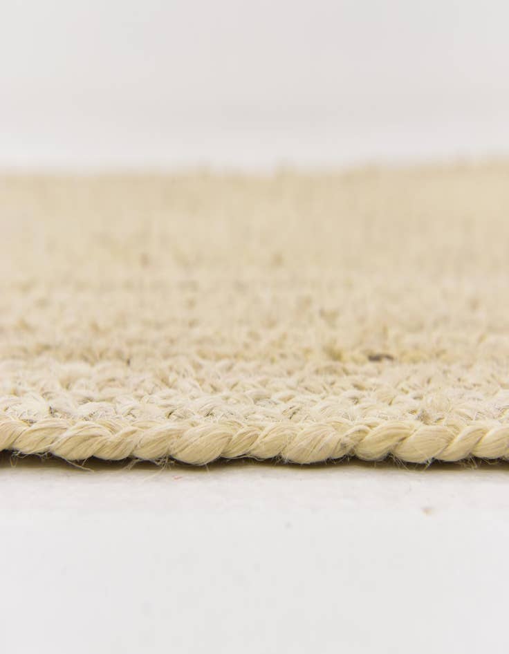 Detail image of  2' 6 x 6' 1  Hand Braided Jute Runner Rug