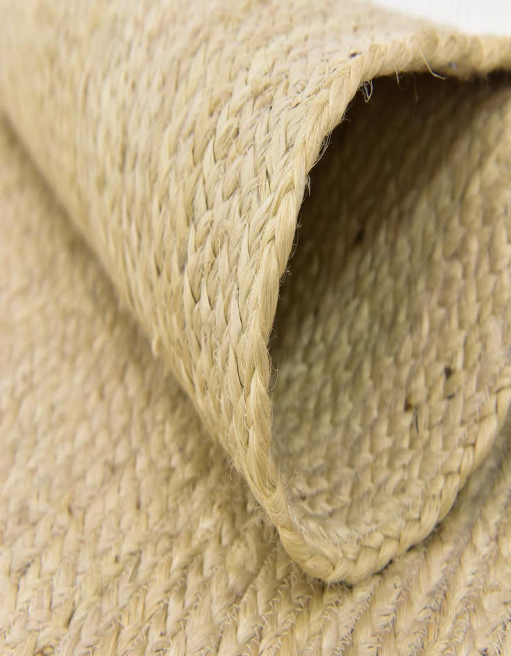 Detail image of  2' 6 x 6' 1  Hand Braided Jute Runner Rug