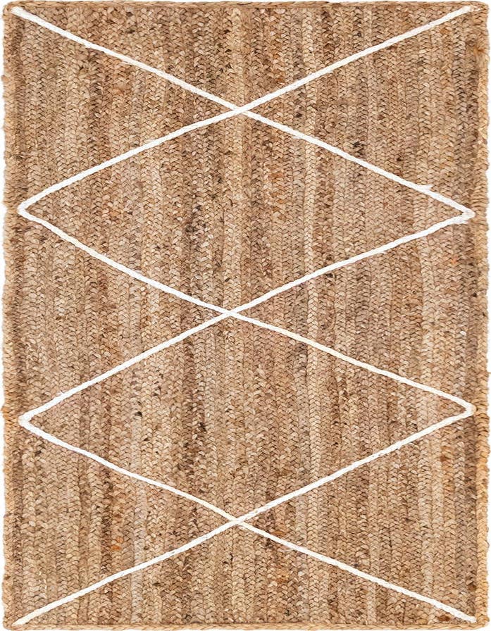 Detail image of 2' 2 x 6' 1 Handmade Braided Jute Runner Rug
