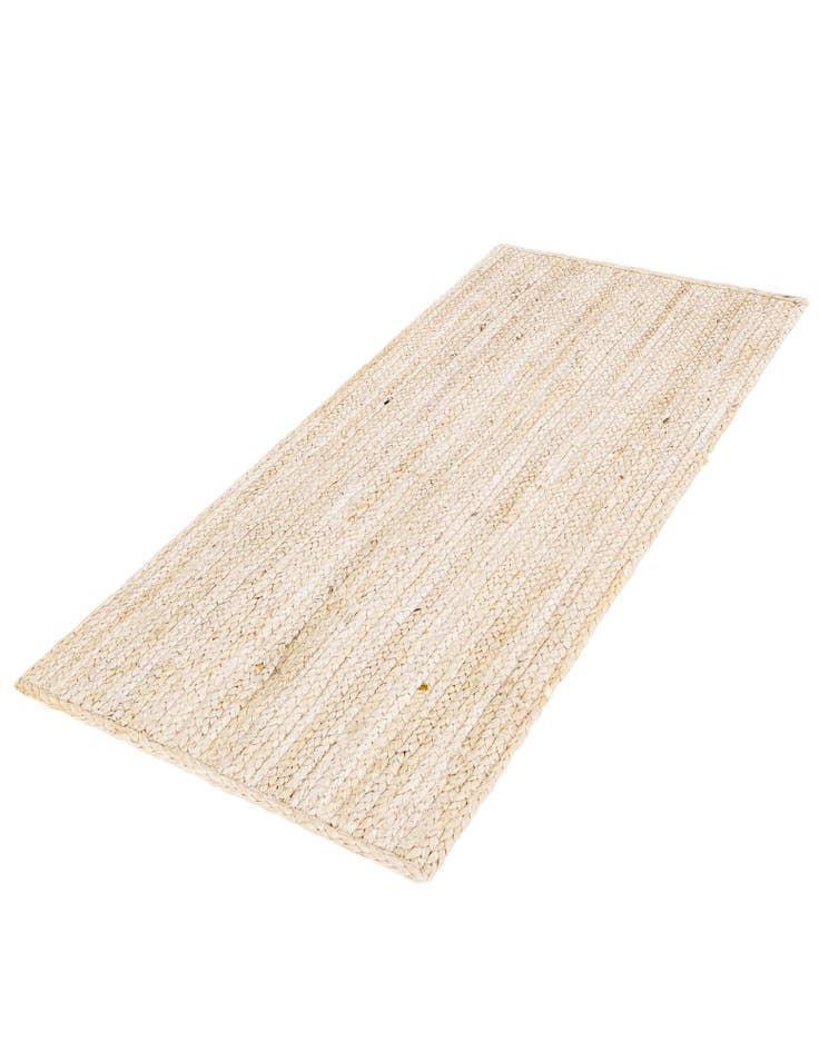 Detail image of  2' x 4' 1  Hand Braided Jute Runner Rug