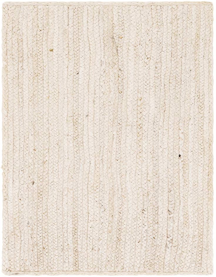 Detail image of  2' x 4' 1  Hand Braided Jute Runner Rug