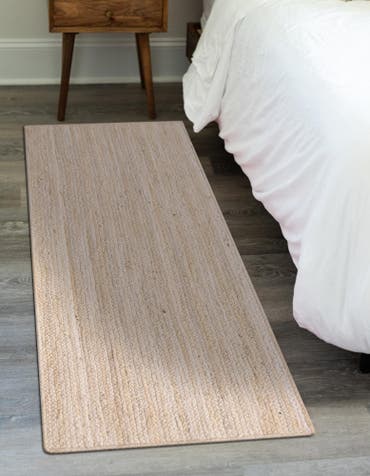  2' 8 x 8' 10  Hand Braided Jute Runner Rug