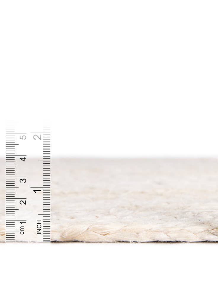 Detail image of  2' 8 x 8' 10  Hand Braided Jute Runner Rug