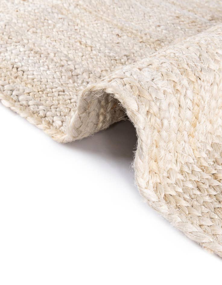 Detail image of  2' 8 x 8' 10  Hand Braided Jute Runner Rug