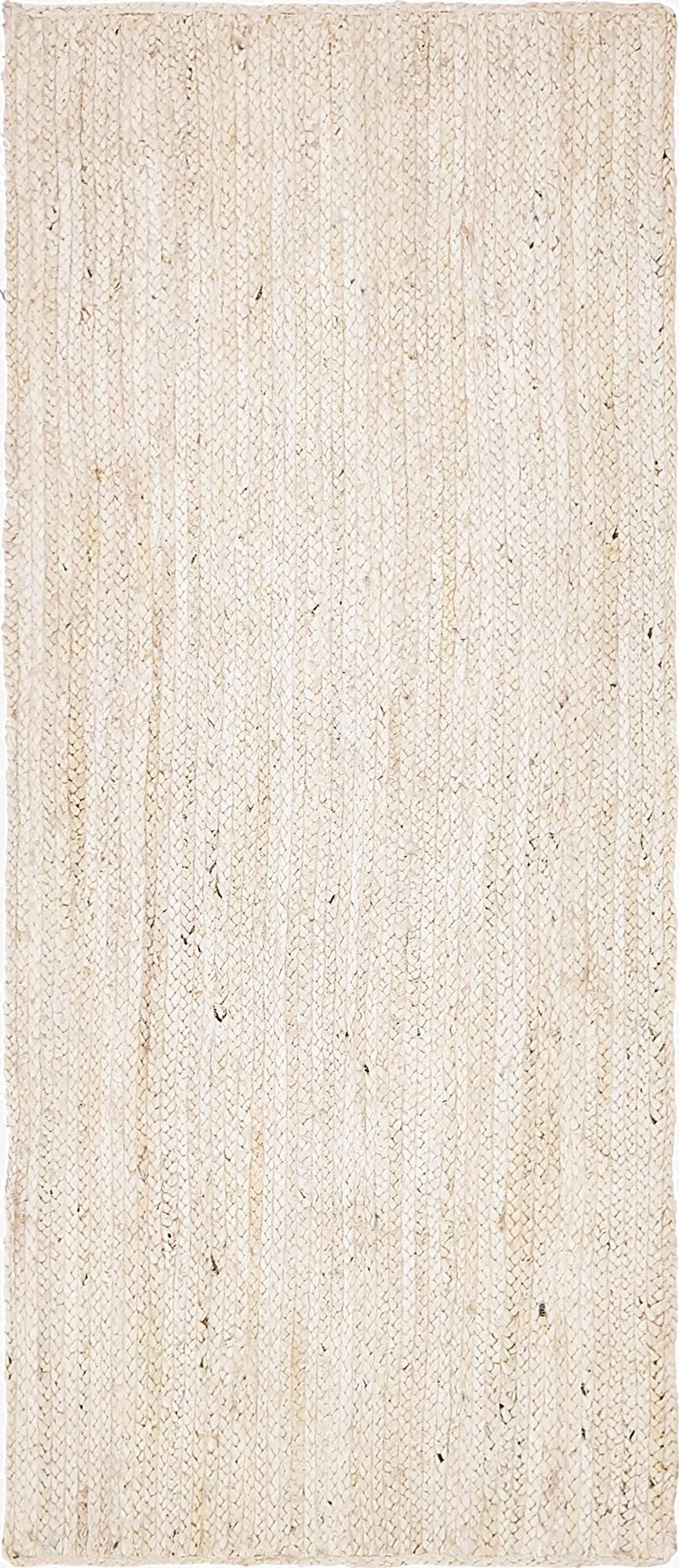  2' 6 x 6' 1  Hand Braided Jute Runner Rug