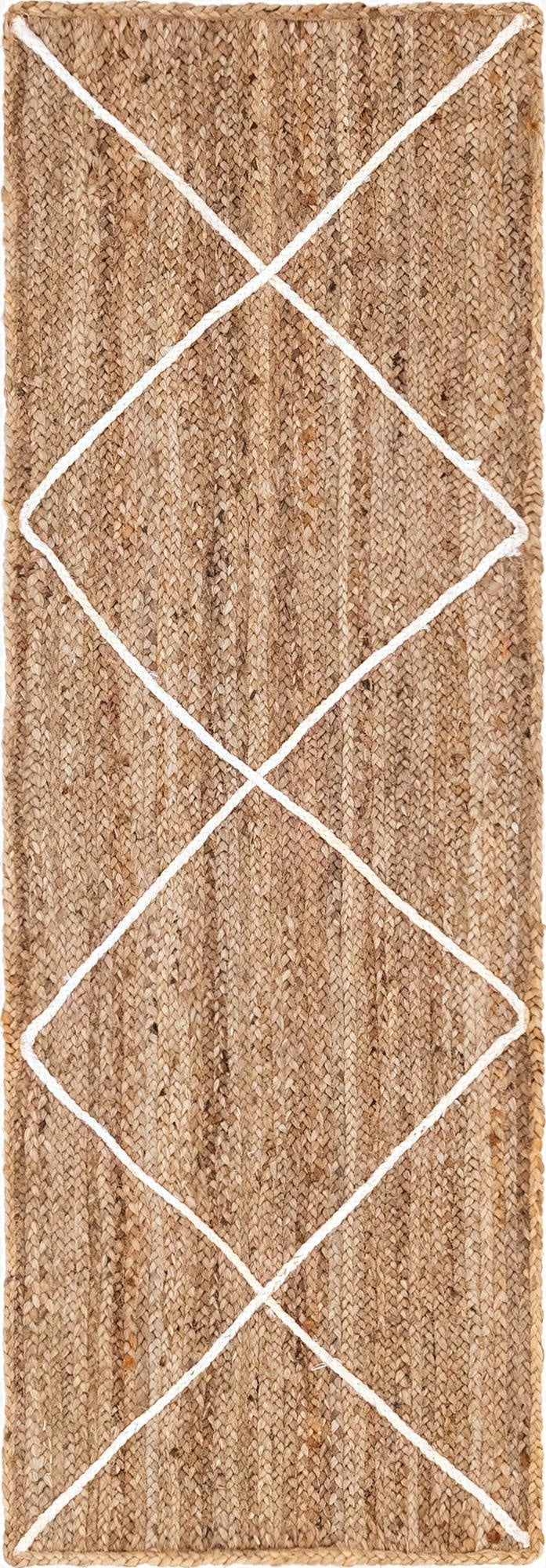  2' 2 x 6' 1  Hand Braided Jute Runner Rug