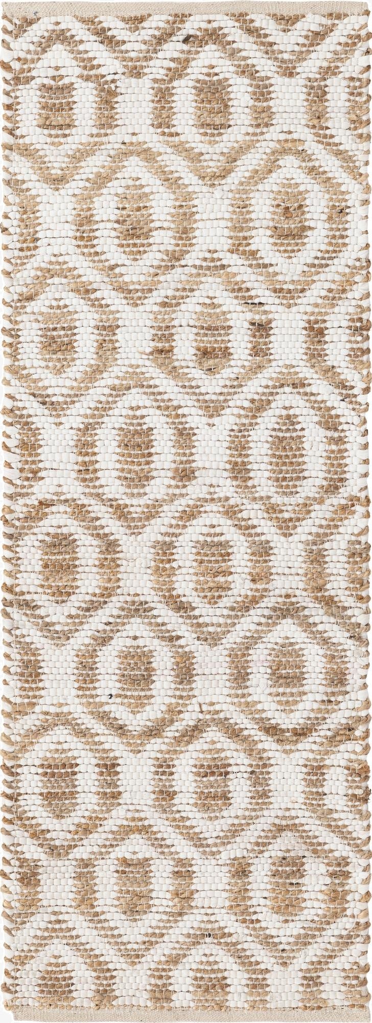  2' 2 x 6' 1  Hand Woven Chindi Jute Runner Rug