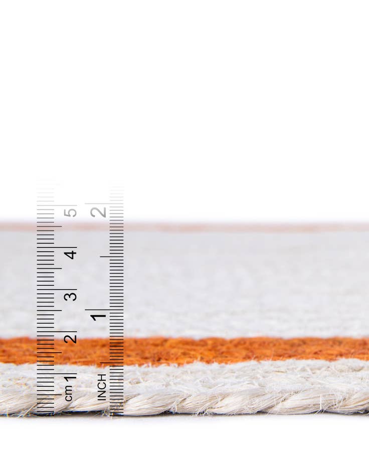 Detail image of  2' x 6' 1  Hand Braided Kids Braided Jute Runner Rug