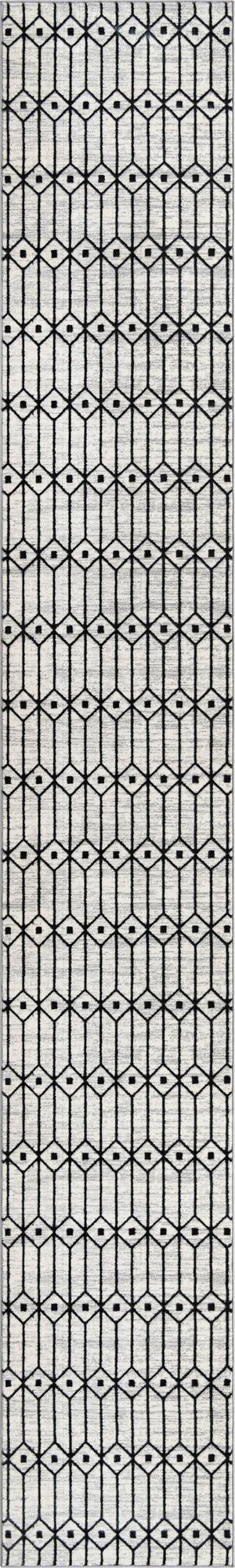  3' x 19' 8 Lattice Trellis Runner Rug