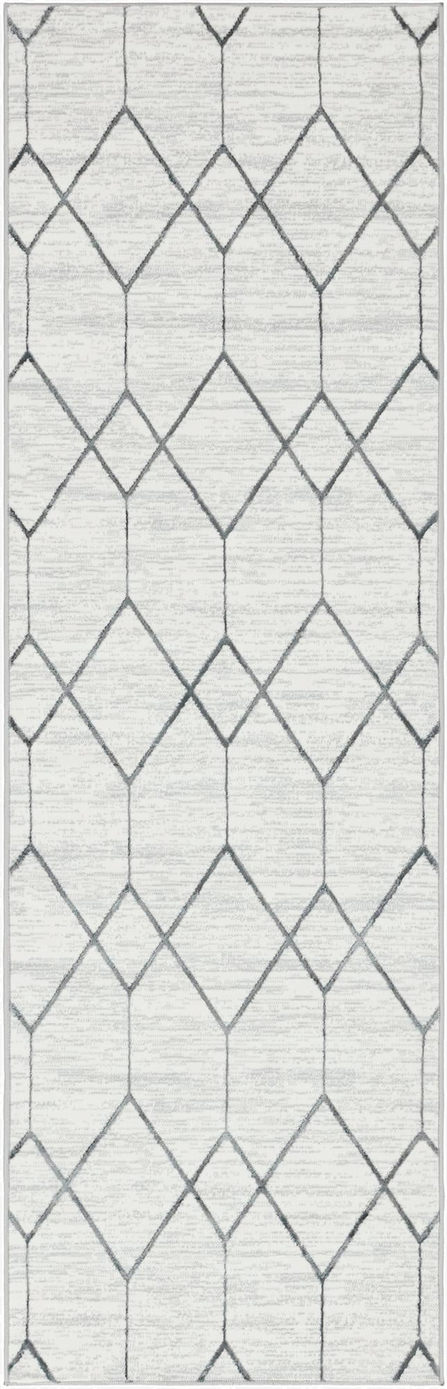  3' x 10' Lattice Trellis Runner Rug