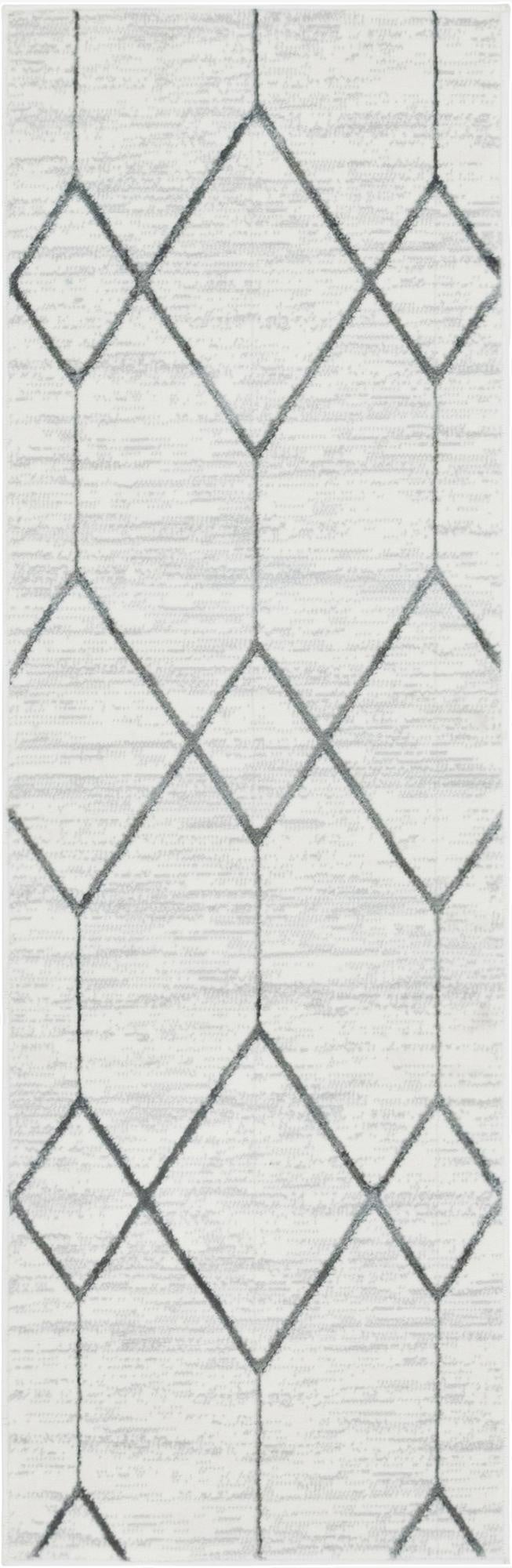  2' x 6' Lattice Trellis Runner Rug