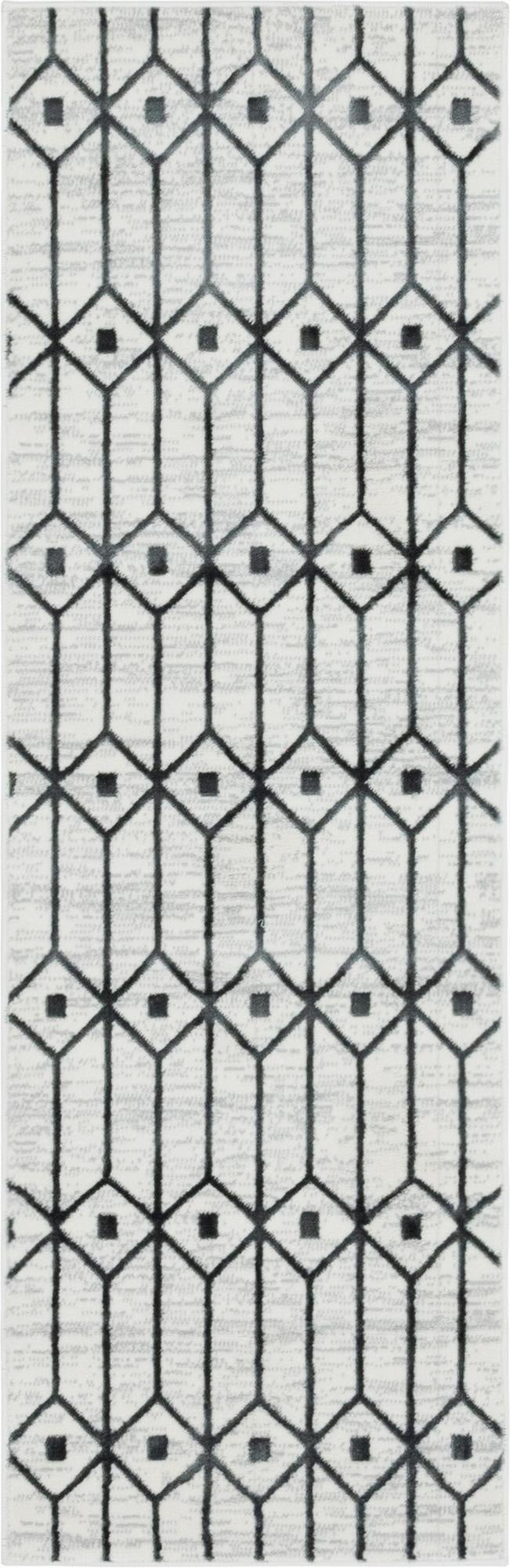  2' x 6' Lattice Trellis Runner Rug