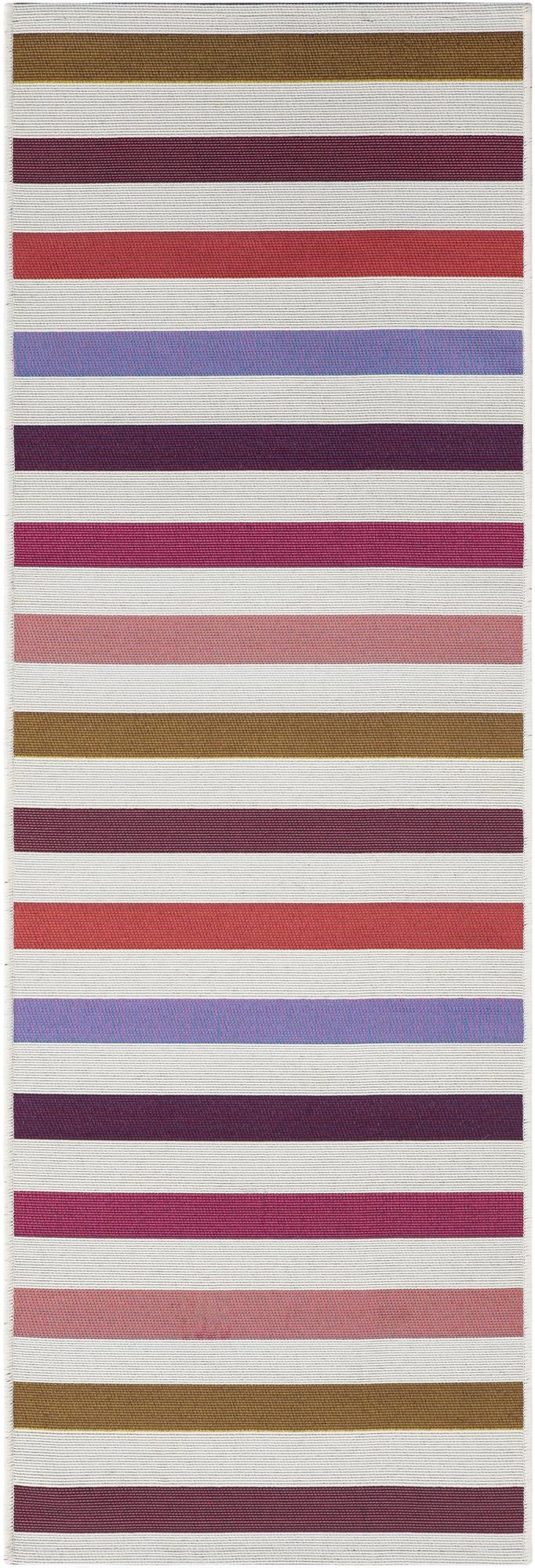  2' x 6'  Washable Ribbon Indoor / Outdoor Runner Rug