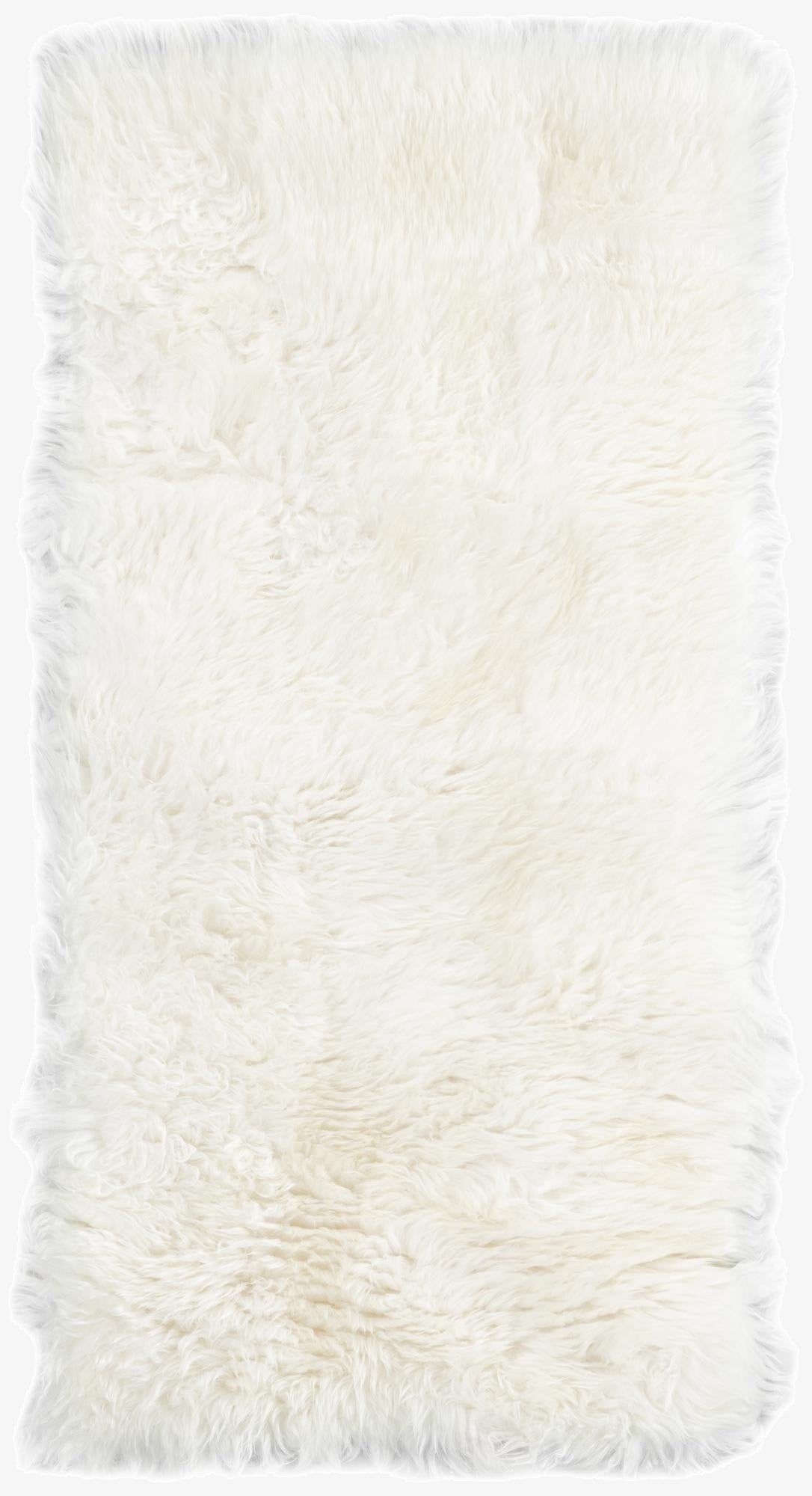  2' x 4' Sheepskin Runner Rug