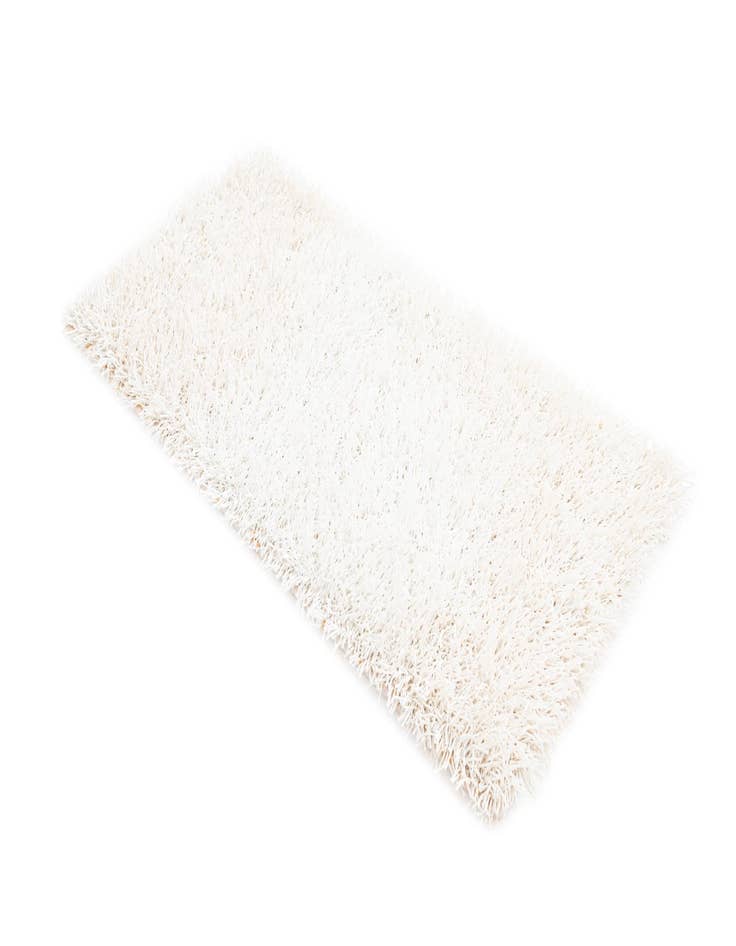 Detail image of  2' 4 x 4' 8  Hand Knotted Solid Shag Oriental Runner Rug