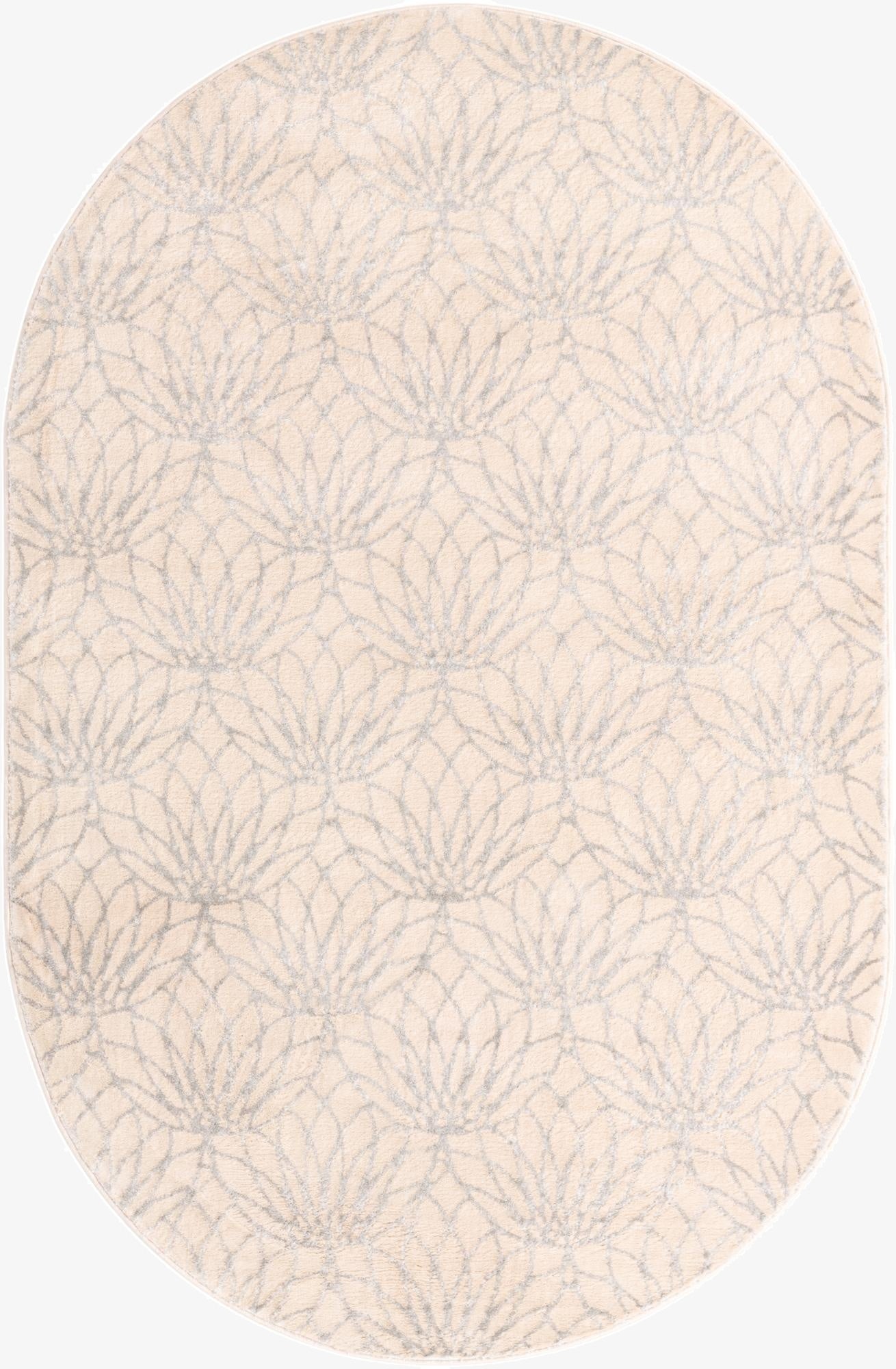  5' 3 x 8'  Marilyn Monroe&trade; Glam Dahlia Oval Rug