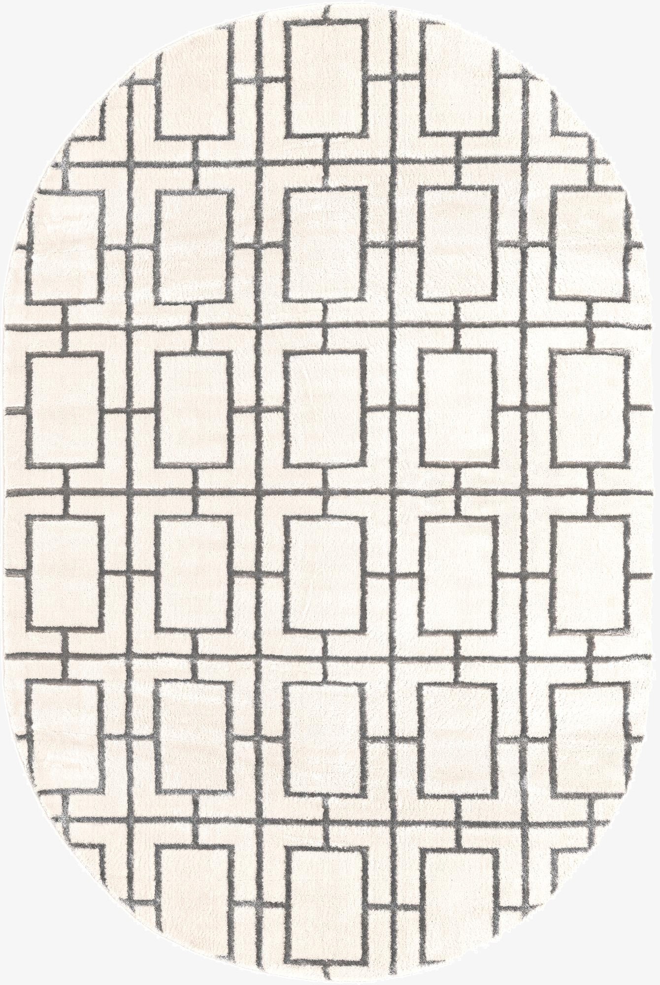  5' 3 x 8'  Marilyn Monroe&trade; Glam Deco Oval Rug