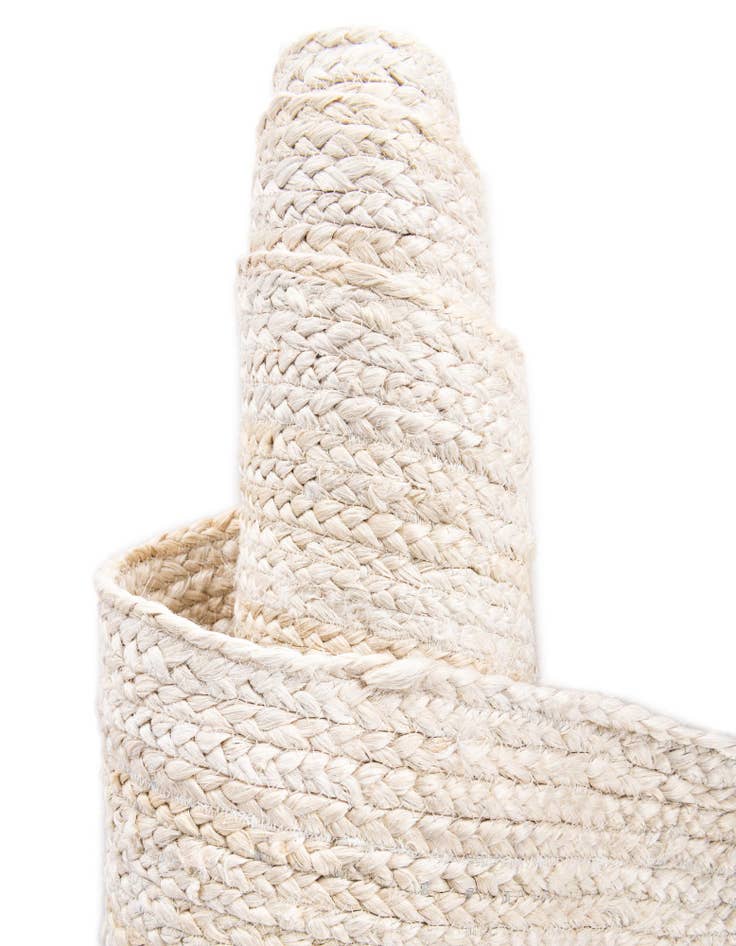 Detail image of  8' x 8'  Hand Braided Jute Square Rug