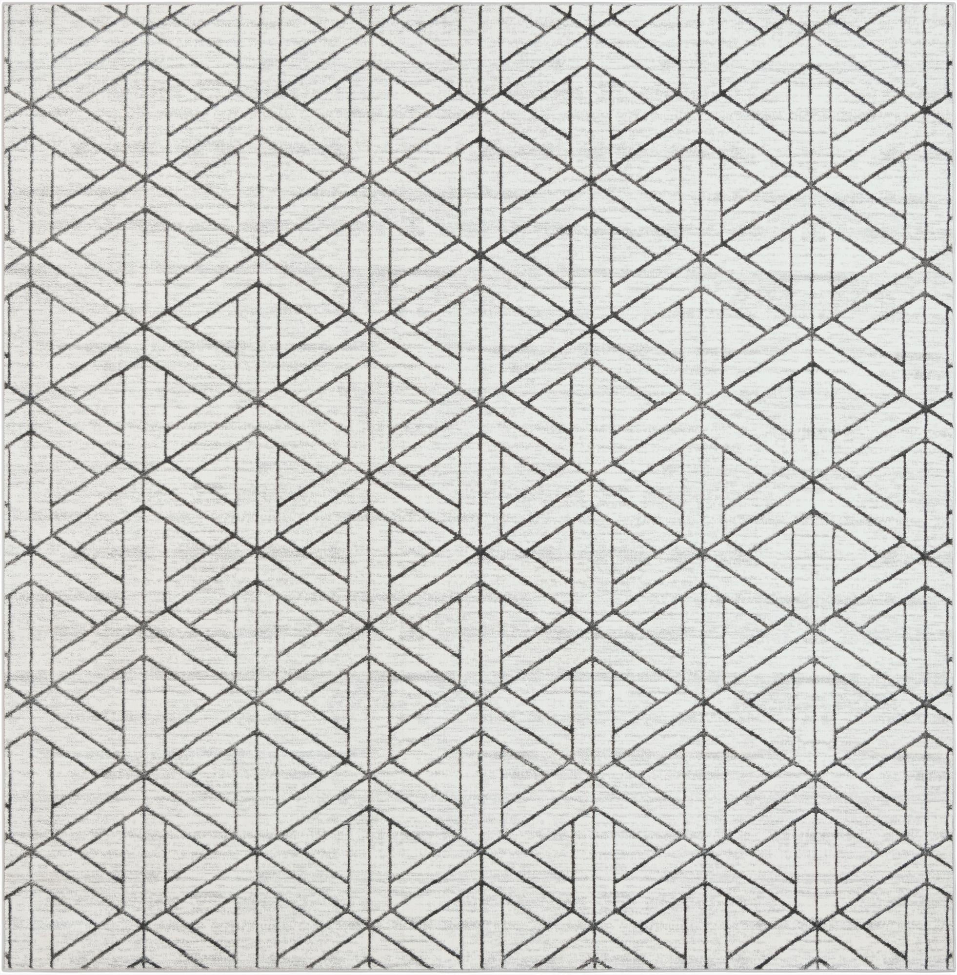  10' x 10' Lattice Trellis Square Rug