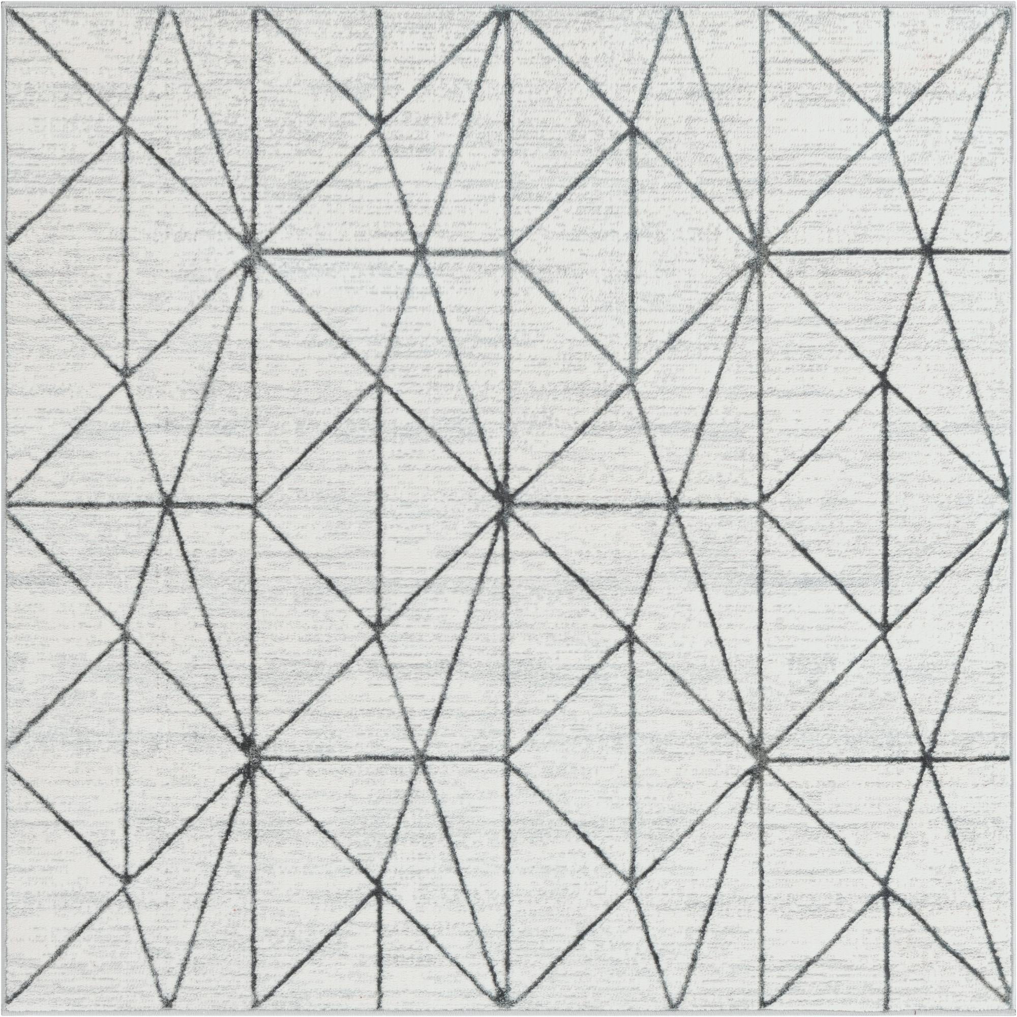  5' 3 x 5' 3 Lattice Trellis Square Rug