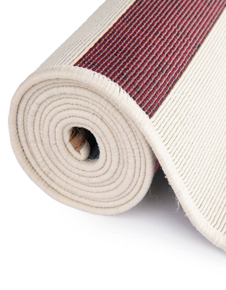 Detail image of  10' x 10'  Washable Ribbon Indoor / Outdoor Square Rug