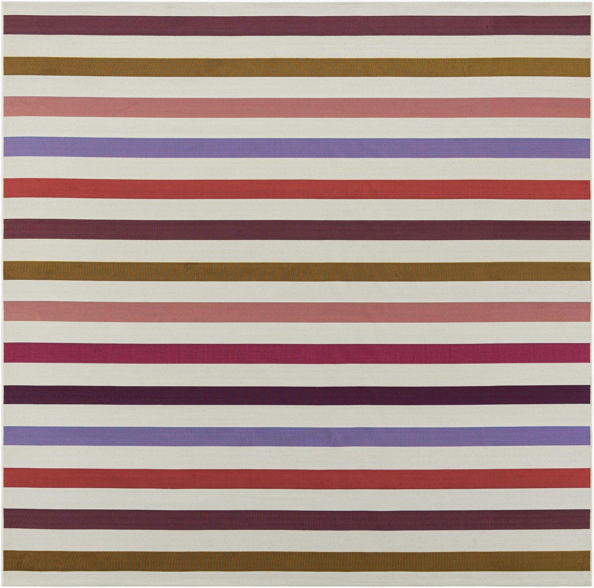  7' 10 x 7' 10  Washable Ribbon Indoor / Outdoor Square Rug