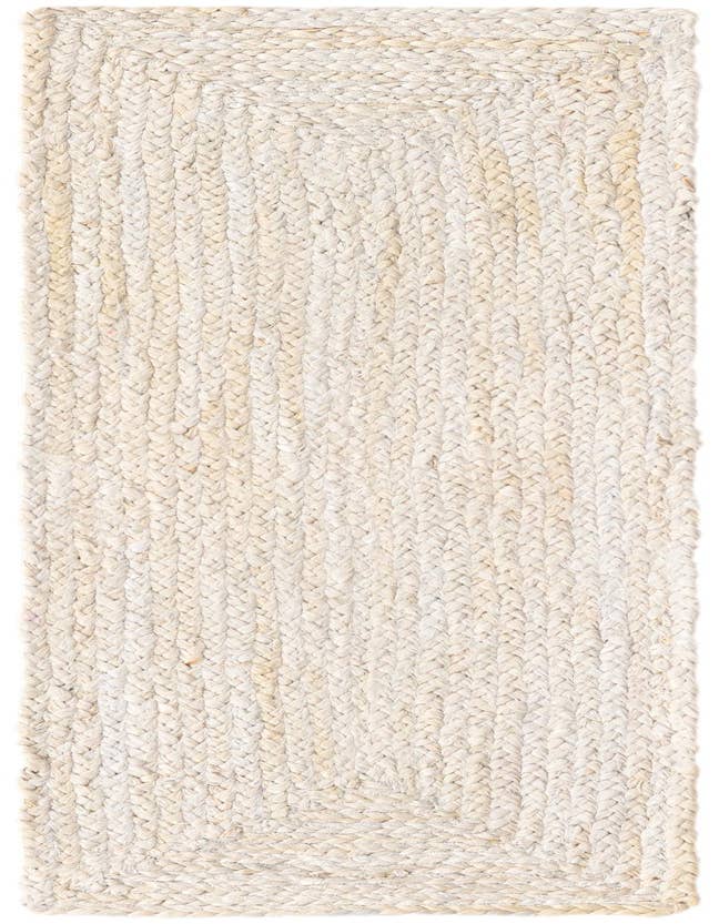 Detail image of  1' 2 x 4' 1  Hand Braided Jute Table Runner Rug