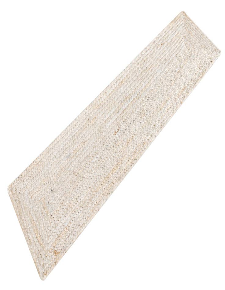 Detail image of  1' 2 x 5' 1  Hand Braided Jute Table Runner Rug