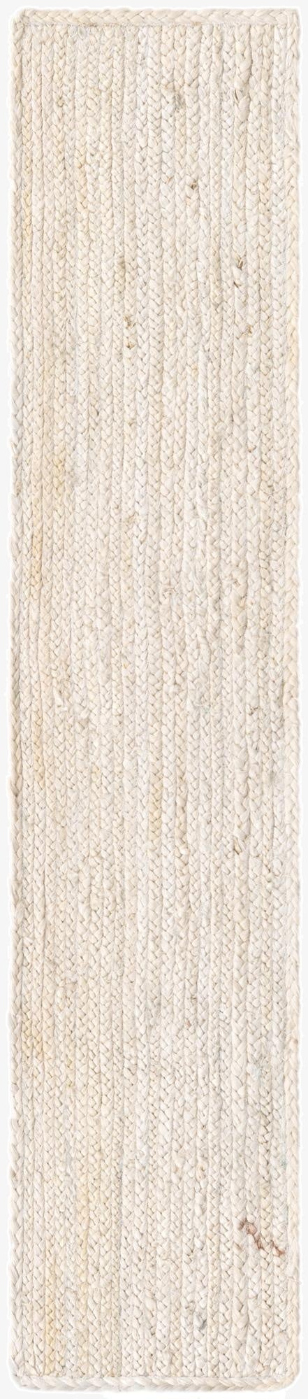  1' 2 x 6' 1  Hand Braided Jute Table Runner Rug