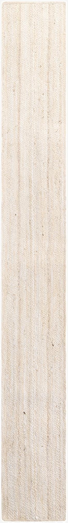  1' 2 x 10'  Hand Braided Jute Table Runner Rug