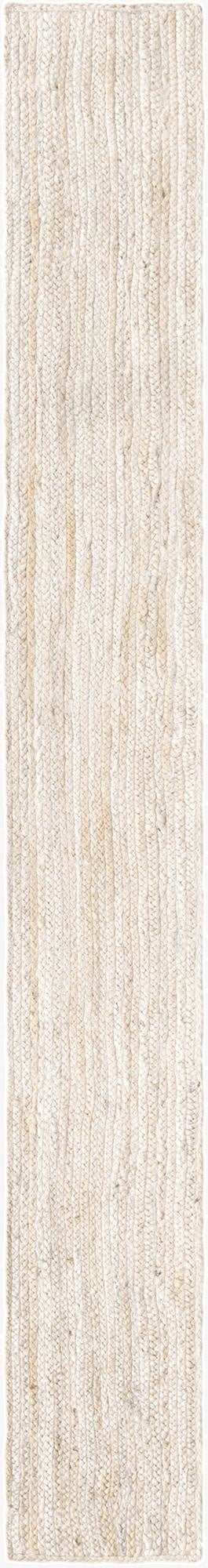  1' 2 x 10'  Hand Braided Jute Table Runner Rug