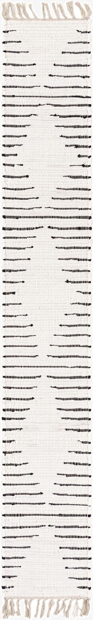  1' 2 x 8'  Hand Woven Chindi Cotton Table Runner Rug