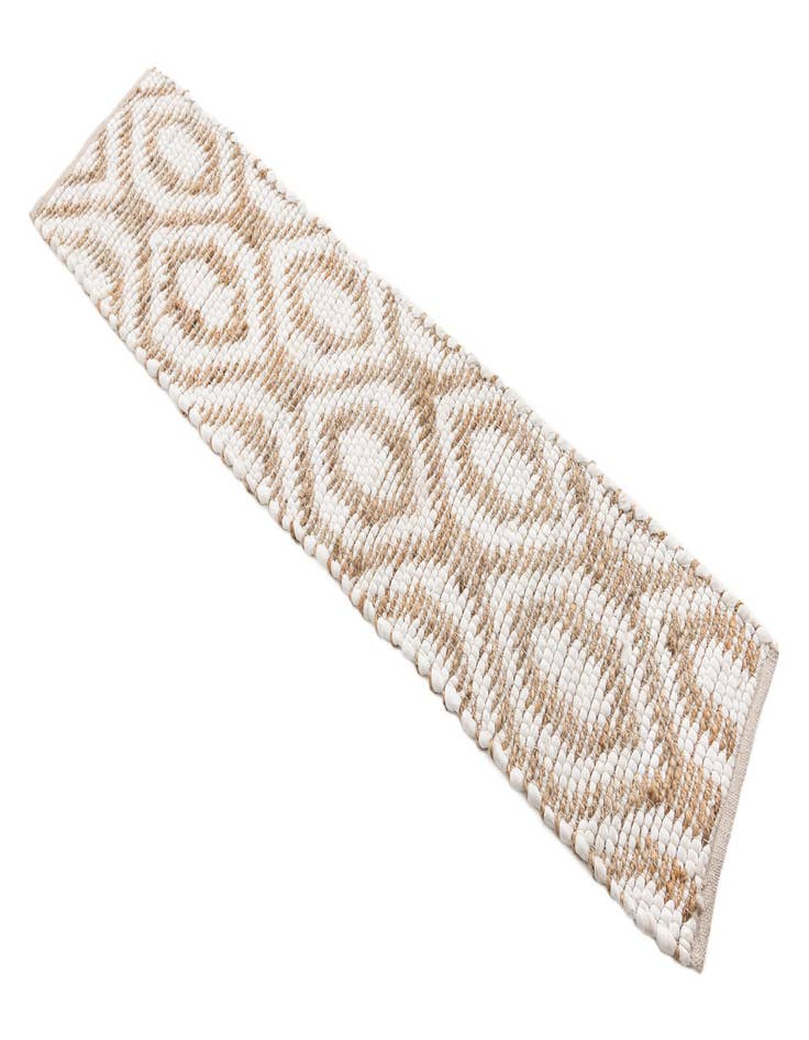 Detail image of  1' 2 x 5' Chindi Jute Table Runner Rug