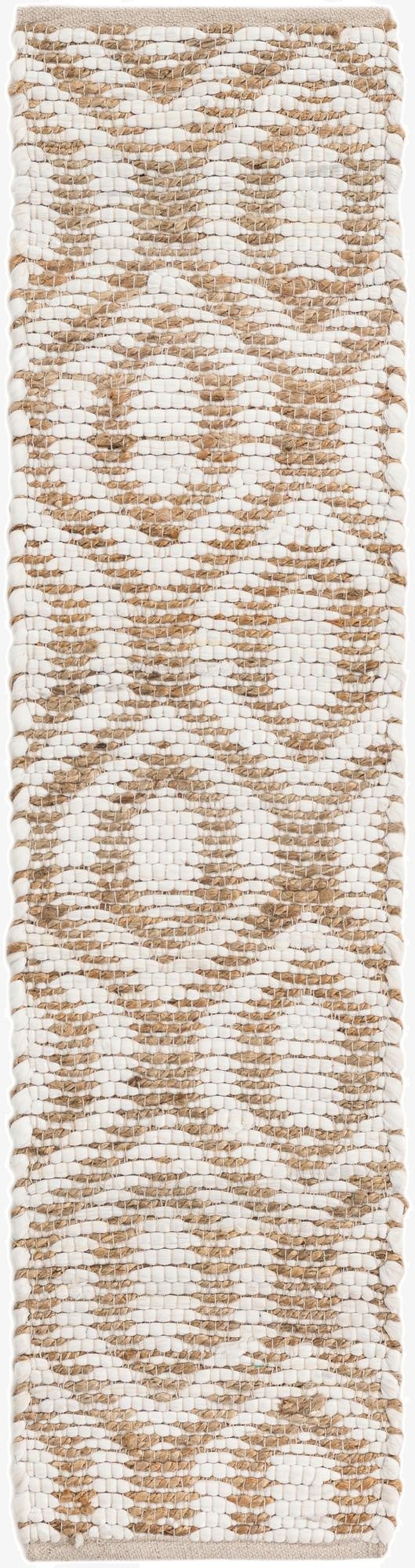  1' 2 x 5' Chindi Jute Table Runner Rug