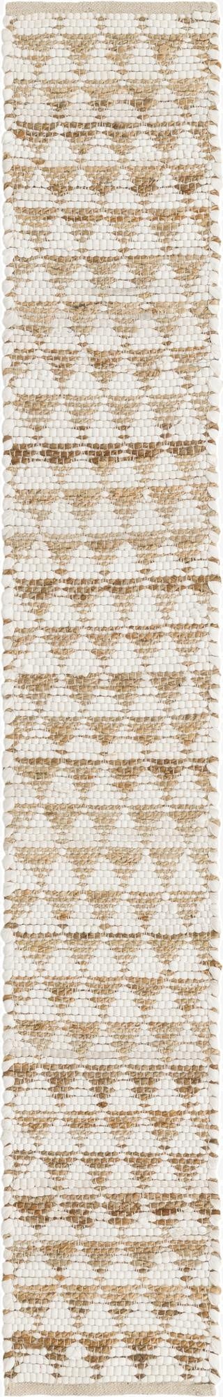  1' 2 x 8'  Hand Woven Chindi Jute Table Runner Rug