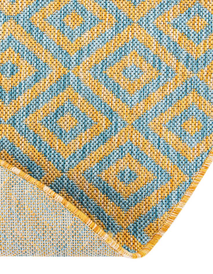 Detail image of  7' 10 x 10'  Washable Jill Zarin Costa Rica Indoor / Outdoor Oval Rug