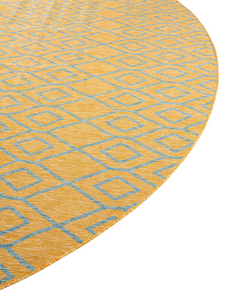 Detail image of  7' 10 x 10'  Washable Jill Zarin Turks and Caicos Indoor / Outdoor Oval Rug