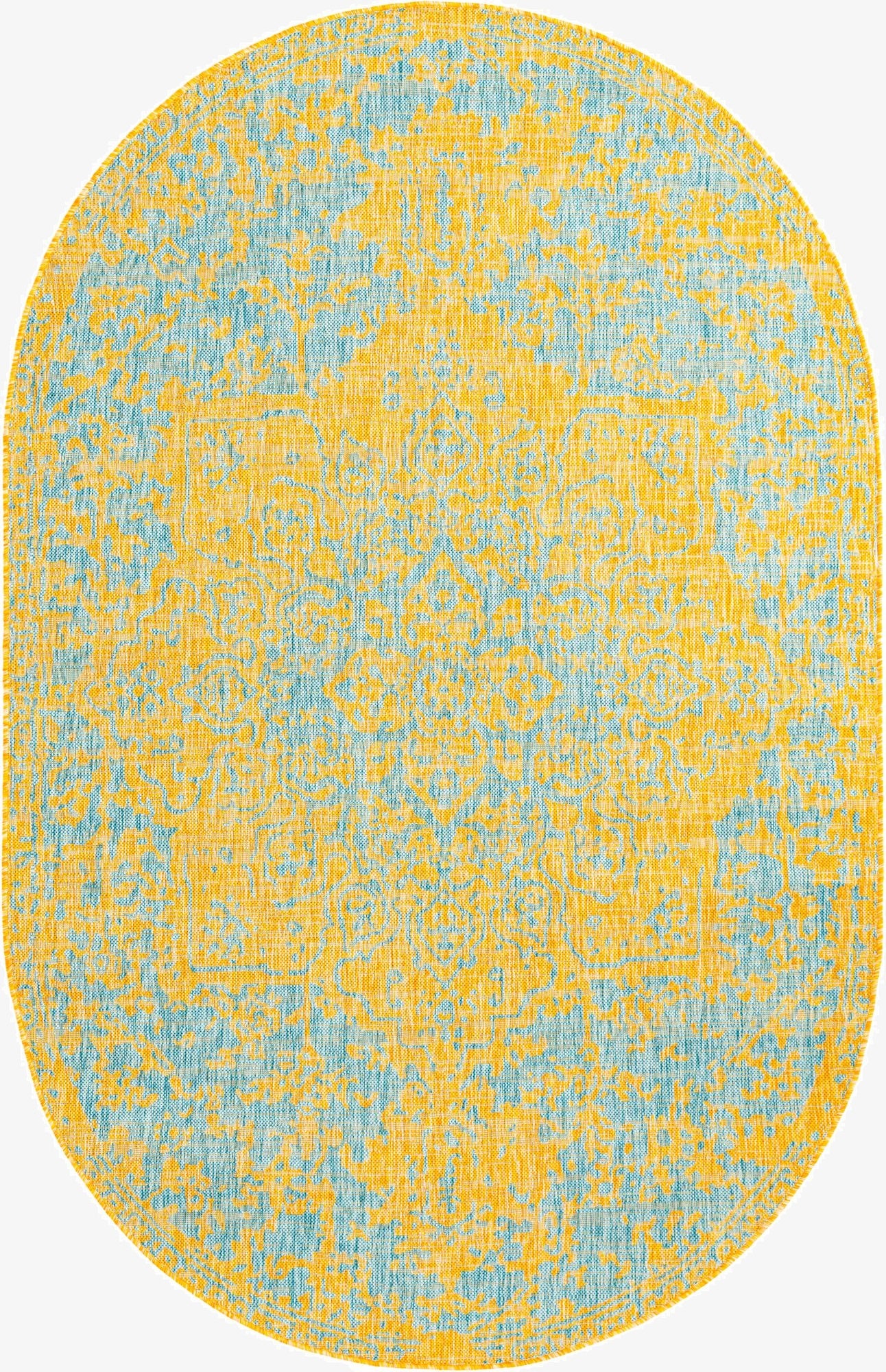 Primary image  5' 3 x 8'  Washable Jill Zarin Dubai Indoor / Outdoor Oval Rug
