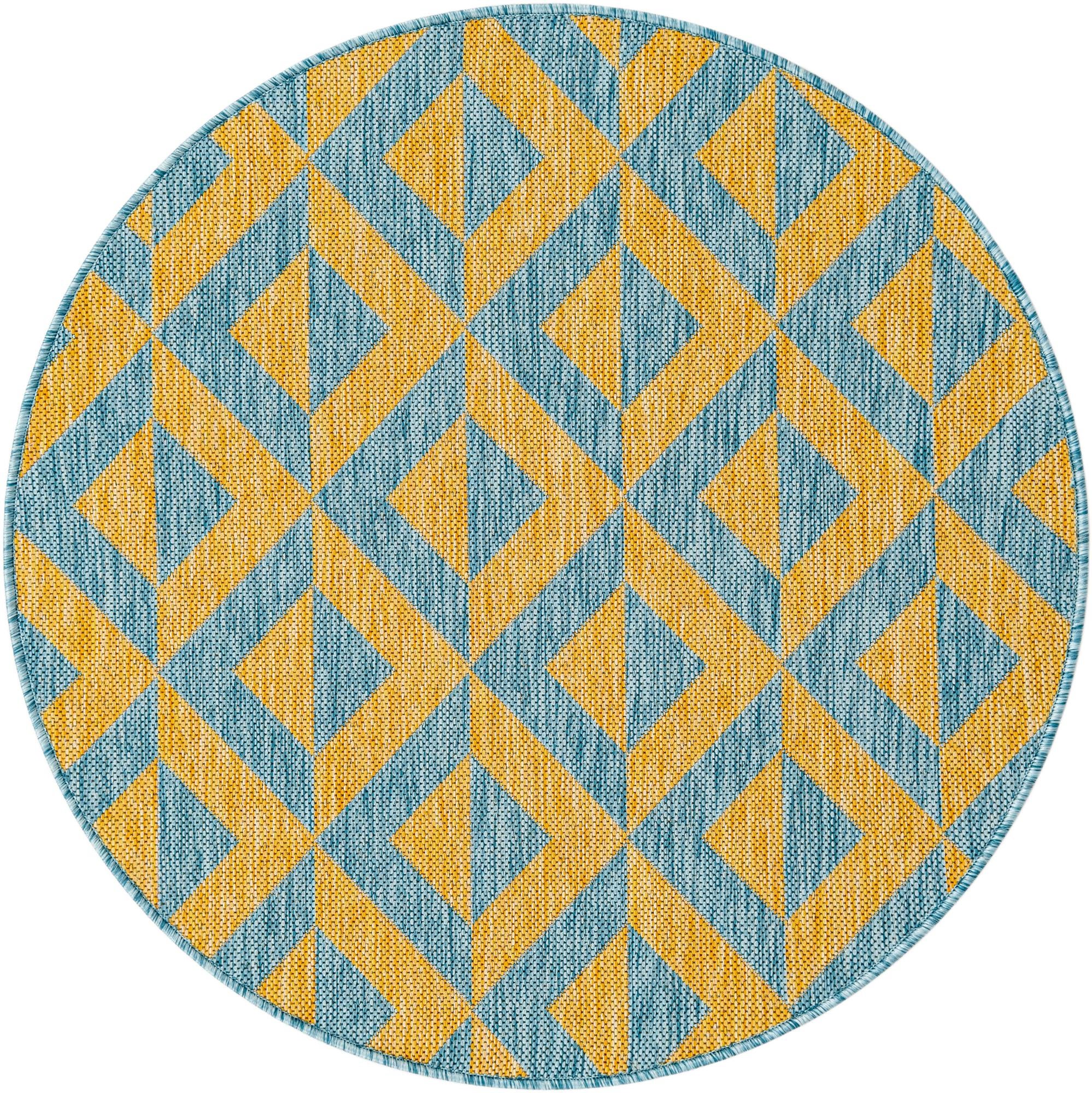 Rug Yellow and Aqua Swatch link