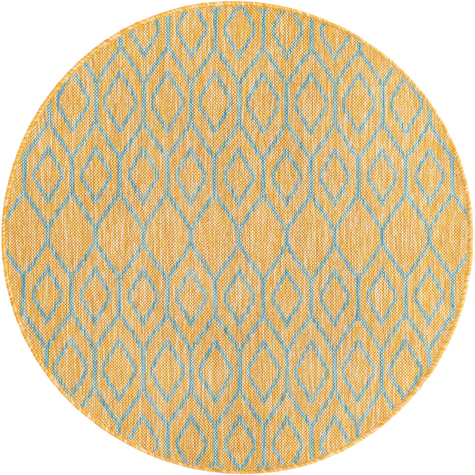 Rug Yellow and Aqua Swatch link