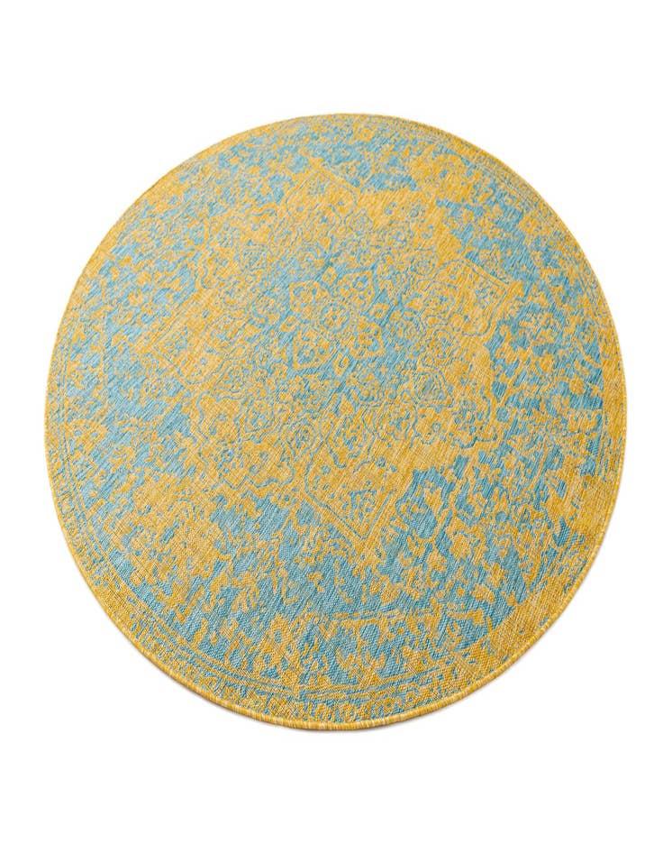 Detail image of  6' 7 x 6' 7  Washable Jill Zarin Dubai Indoor / Outdoor Round Rug